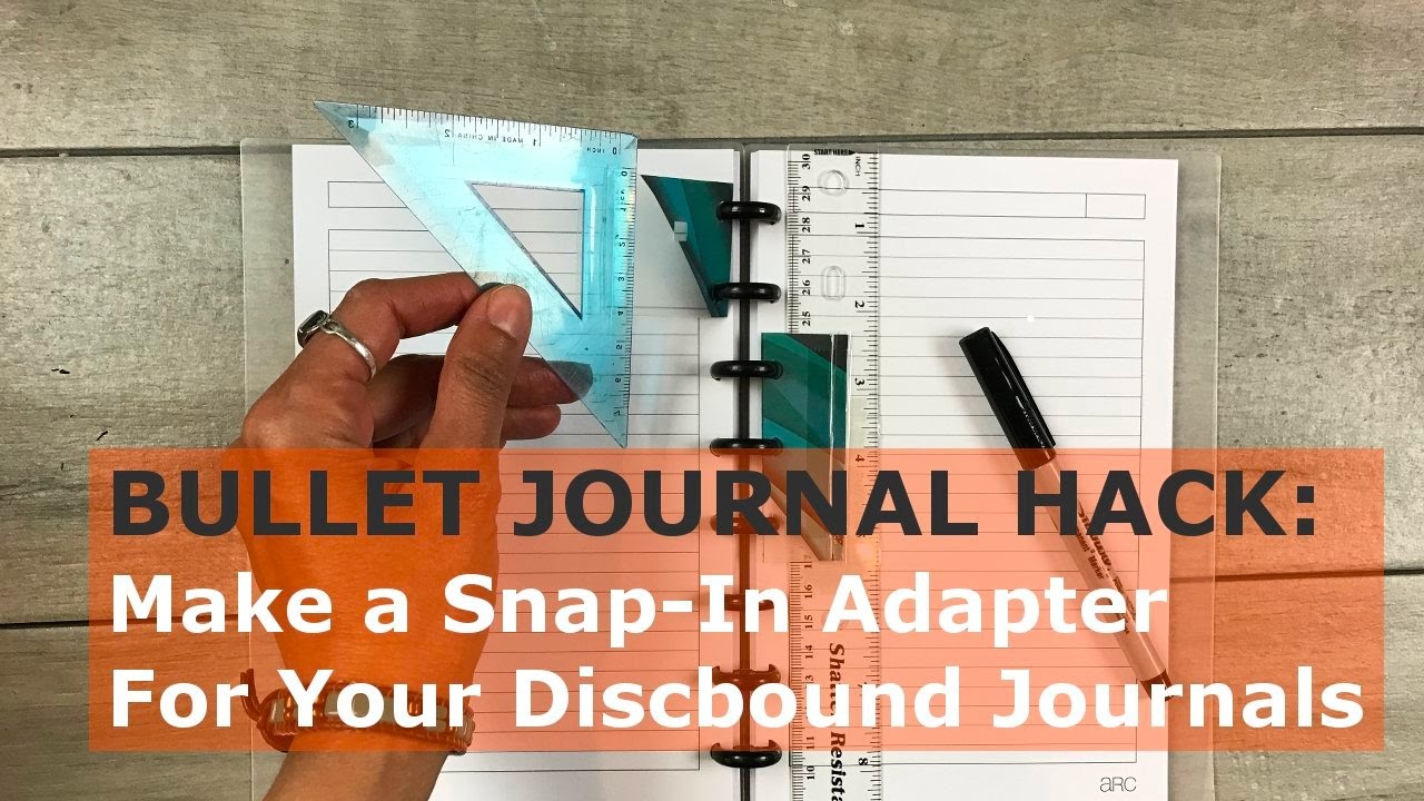 Bullet Journal Hack How to Make Snap In Adapters for DiscBound